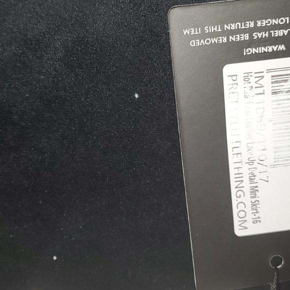 PLT Hot Pink Faux Leather Lace Up Mini Skirt - Picture 5 of 5